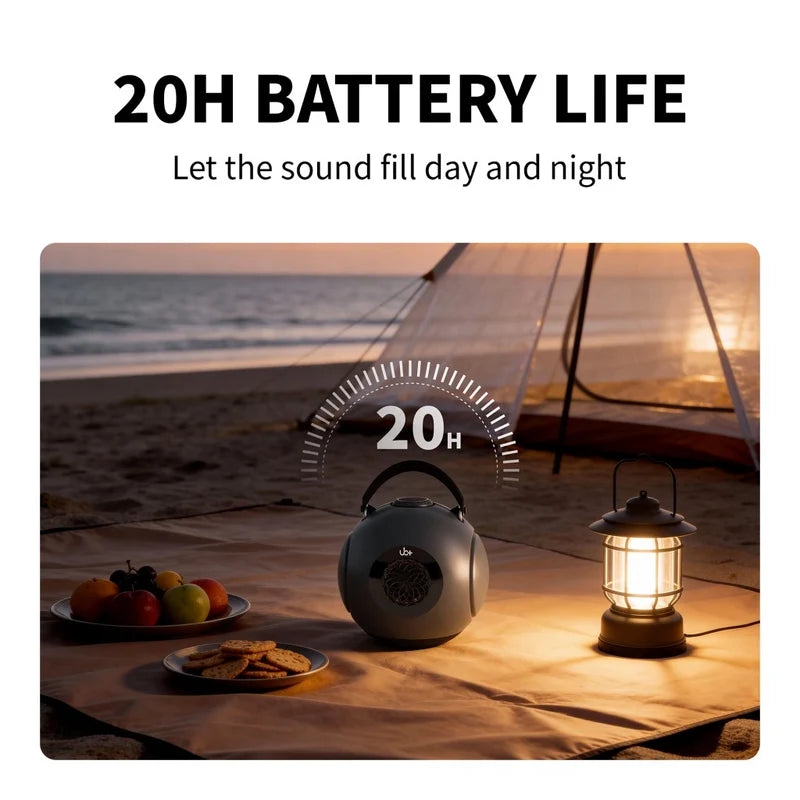 Enceinte UB+ dB1 doubleBASS en utilisation avec autonomie annoncée de 20 heures