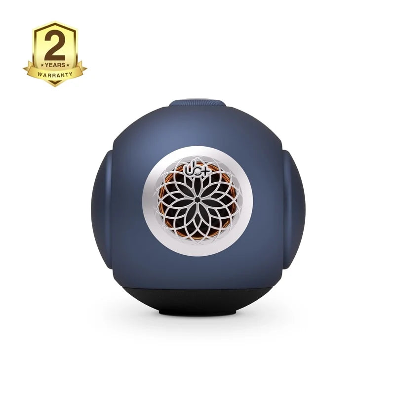 Enceinte Bluetooth UB+ dB mini bleue vue de face