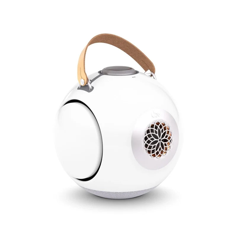 Enceinte Bluetooth UB+ dB1 doubleBASS blanche vue de côté